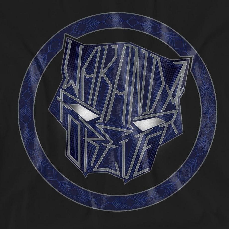 Black Panther Wakanda Forever Grafikdruck T-Shirt  