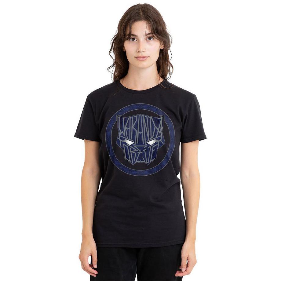 Black Panther Wakanda Forever Grafikdruck T-Shirt  