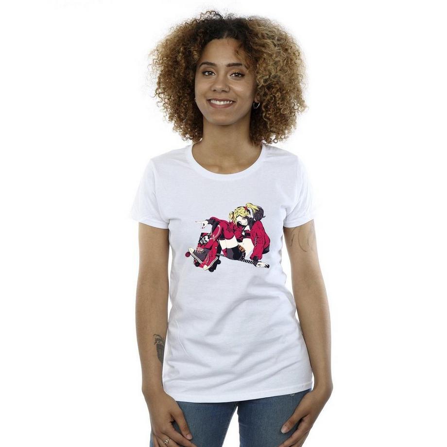 DC COMICS T-Shirt Stampa Grafica Vestibilità Regolare  