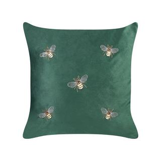 Beliani Dekokissen 2er Set aus Samtstoff Modern TALINUM  