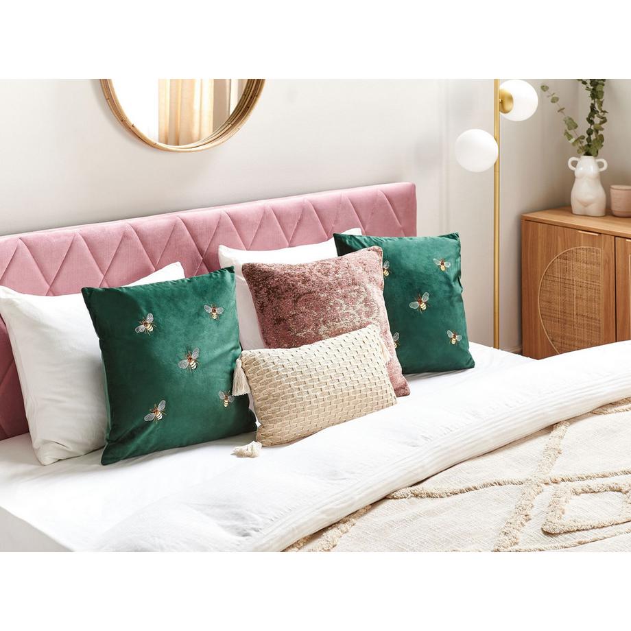 Beliani Lot de 2 coussins décoratifs en Velours  TALINUM  