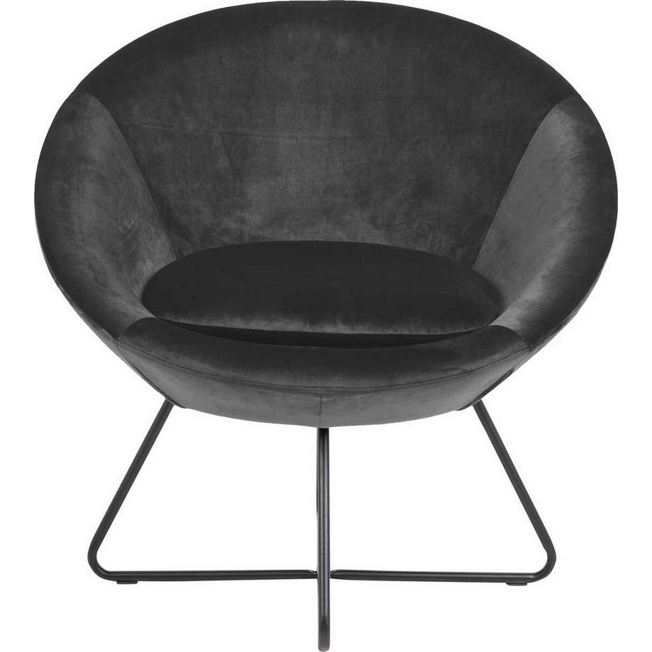 mutoni Loungesessel Bowl Dunkelgrau  