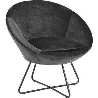 mutoni Fauteuil lounge Bowl gris foncé  