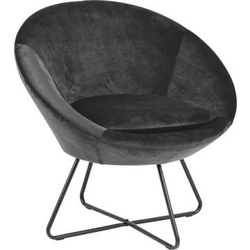 Fauteuil lounge Bowl gris foncé