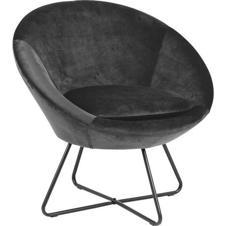 mutoni Fauteuil lounge Bowl gris foncé  