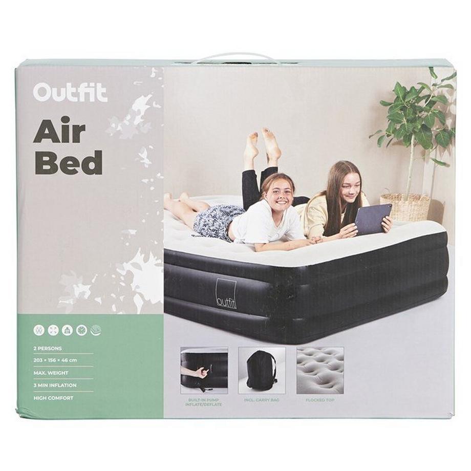 SCHOU  Letto gonfiabile matrimoniale con pompa 