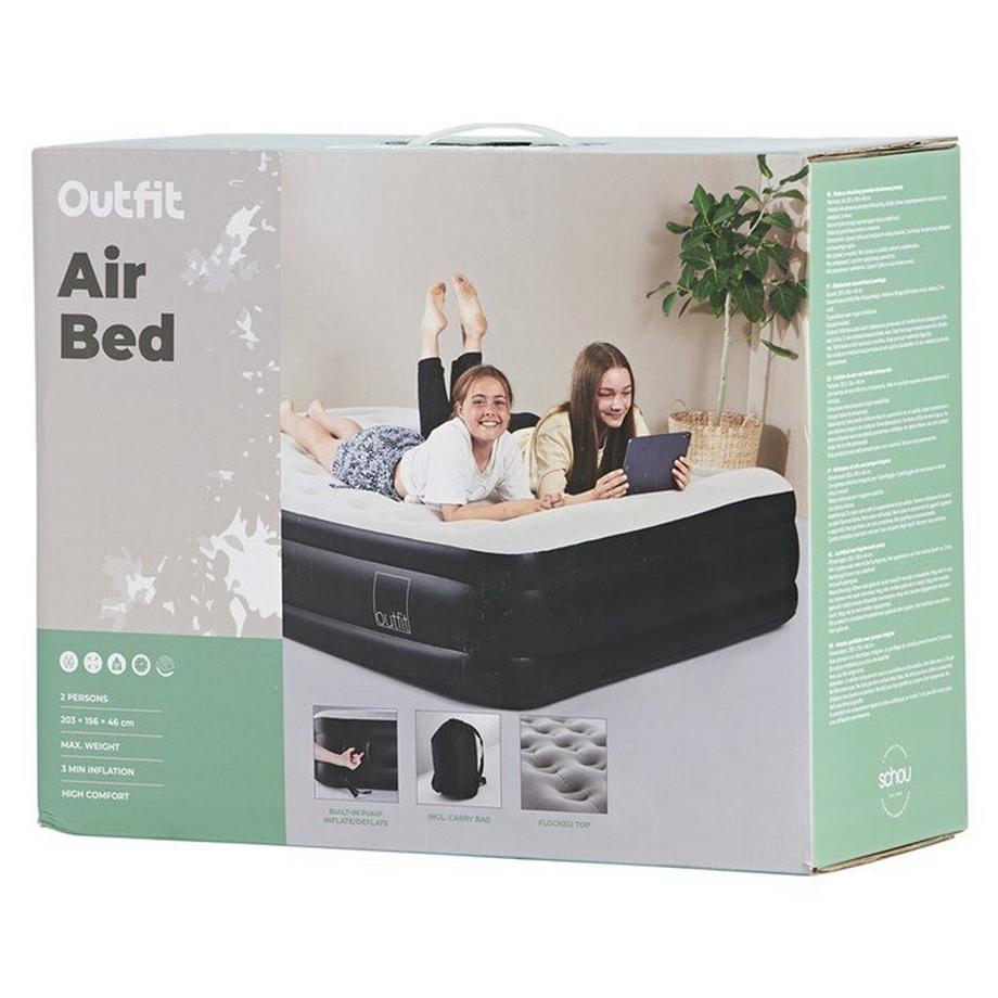 SCHOU  Letto gonfiabile matrimoniale con pompa 