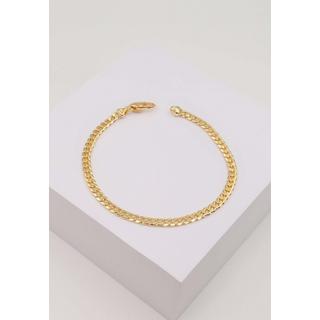 MUAU Schmuck  Bracelet gourmette or jaune 750, 19cm, 4mm 