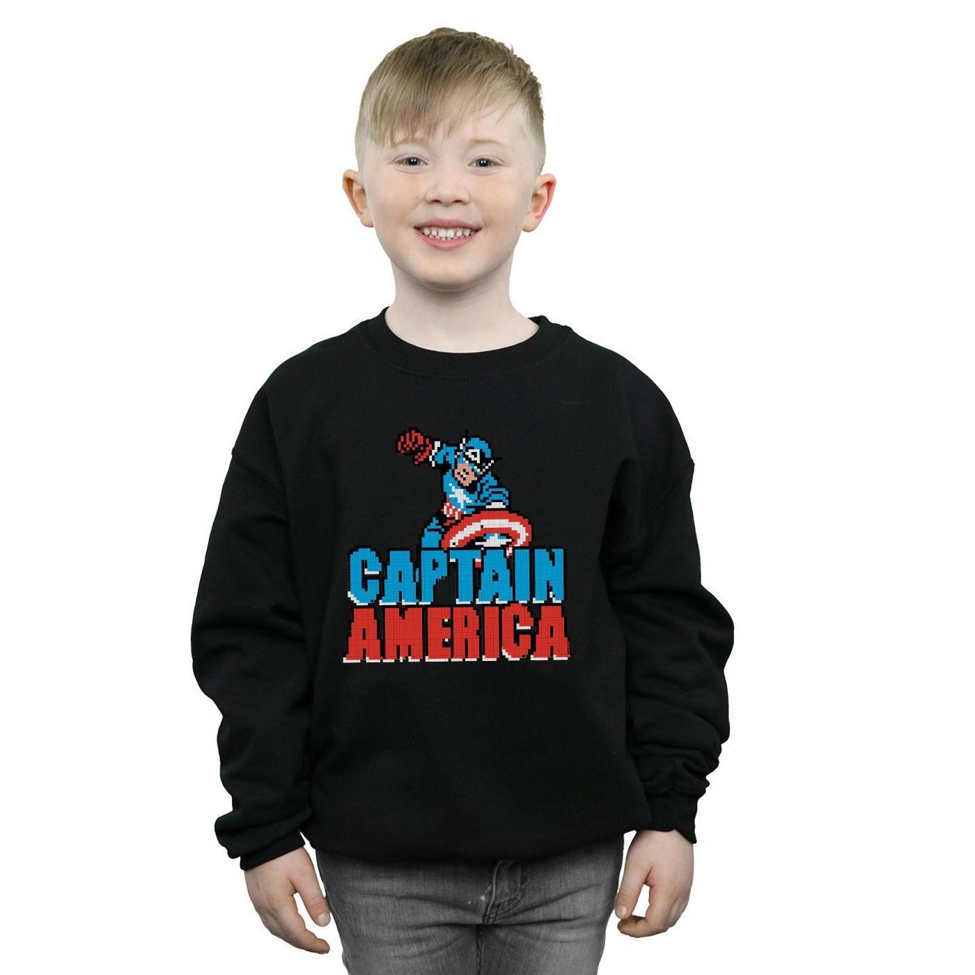 MARVEL  Captain America Pixelated Sweatshirt 