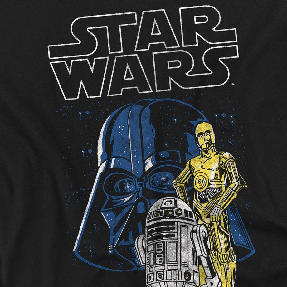 STAR WARS Maglietta Manica Lunga Vader And Droids  