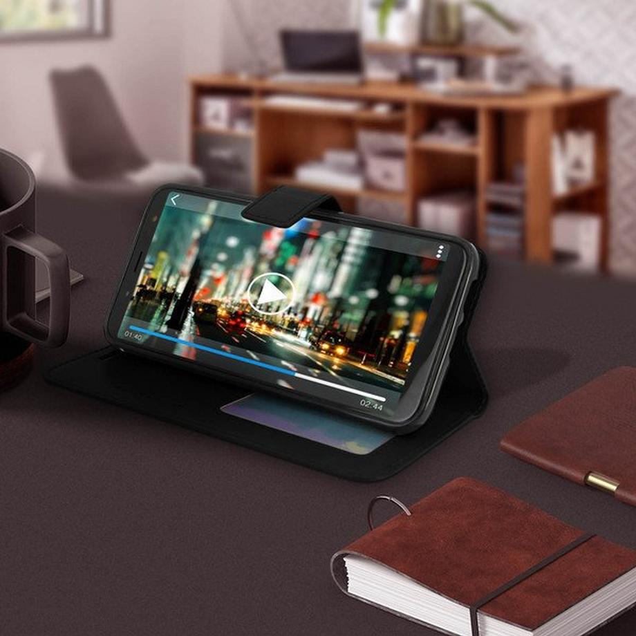 Avizar  Samsung Galaxy J6 Vintage Case Schwarz 