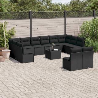 VidaXL set divano da giardino Polirattan  