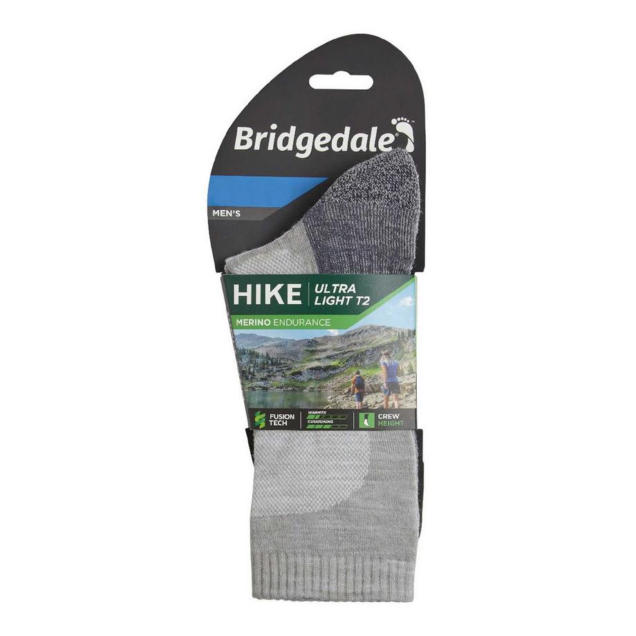 Bridgedale Chaussettes de Randonnée Ultra Légères en Laine Mérinos T2  