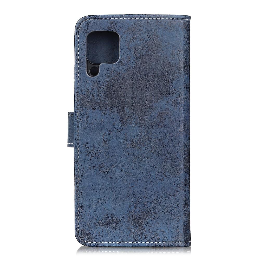 Cover-Discount  Galaxy A12 - Vintage Etui Wildleder Optik 