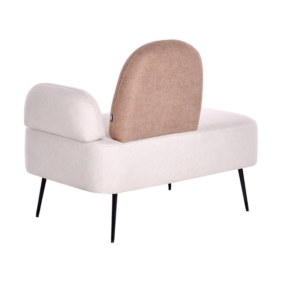 Beliani Chaise longue côté droit en Tissu Moderne ARCEY  