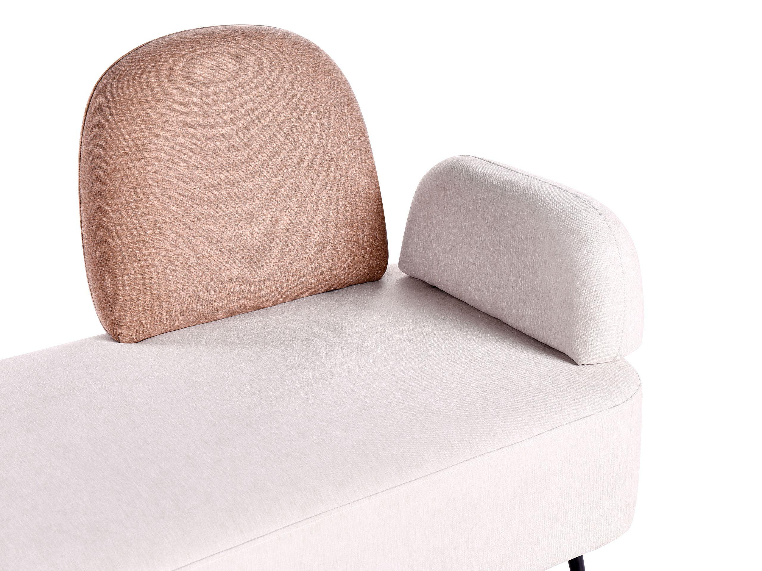 Beliani Chaise longue côté droit en Polyester Moderne ARCEY  