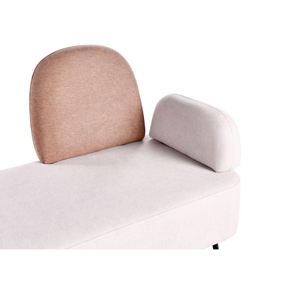 Beliani Chaise longue côté droit en Tissu Moderne ARCEY  
