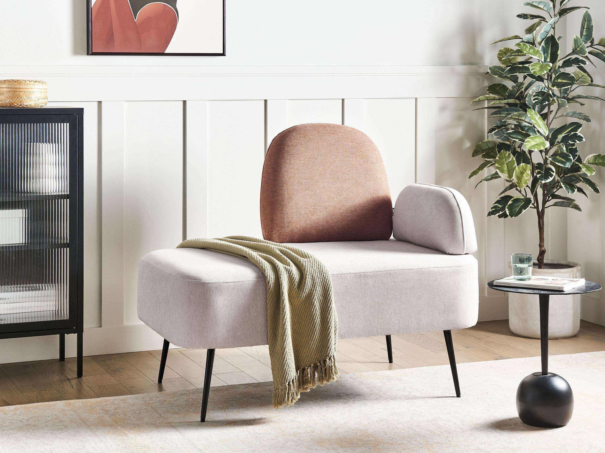 Beliani Rechtsseitige Chaiselounge aus Polyester Modern ARCEY  