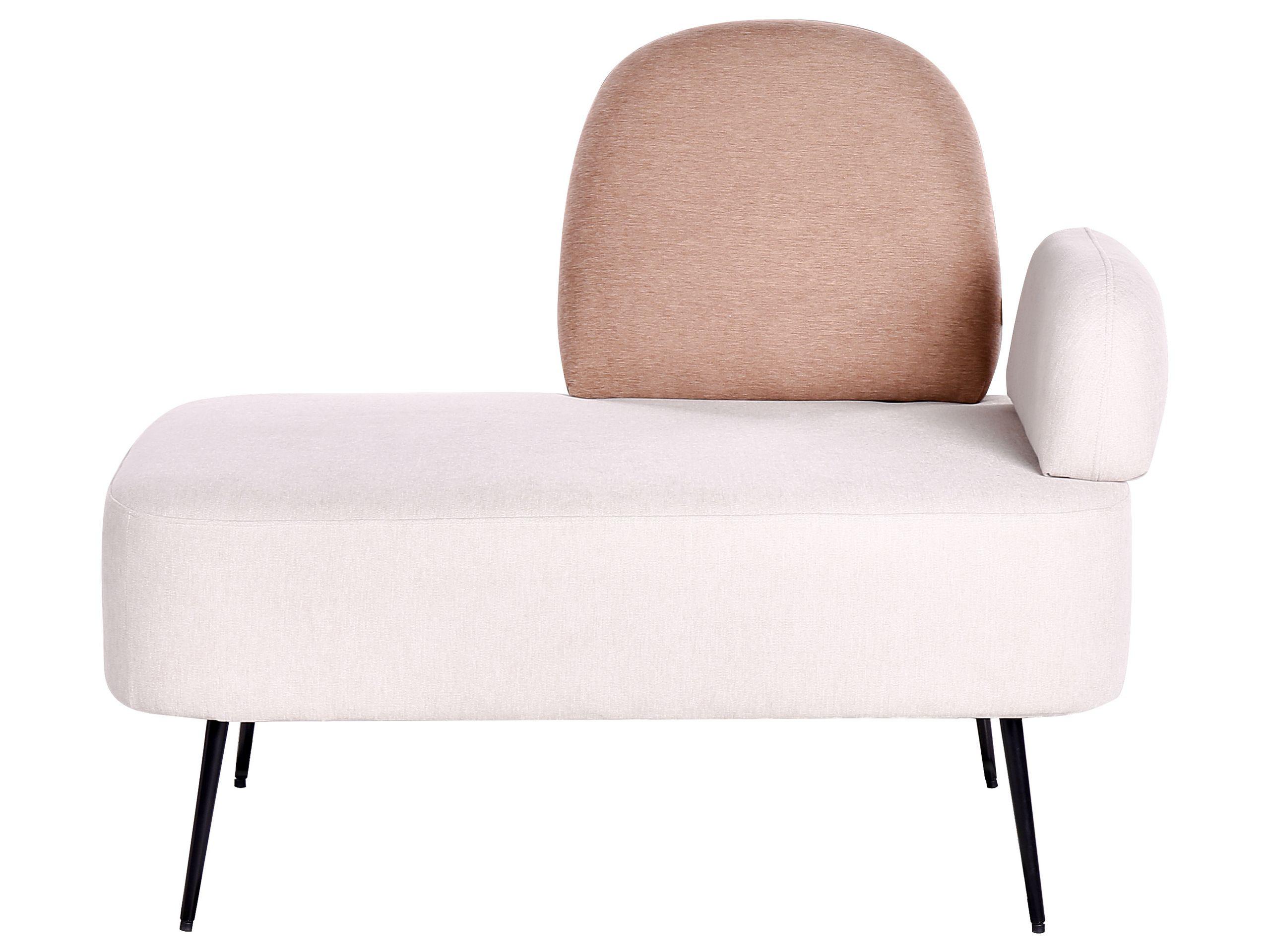 Beliani Chaise longue versione destra en Poliestere Moderno ARCEY  