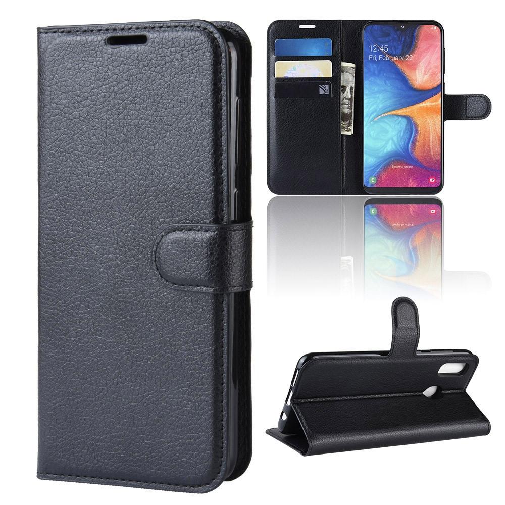 Cover-Discount  Galaxy A20E - Etui en Cuir Coque avec Poches pour Cartes 