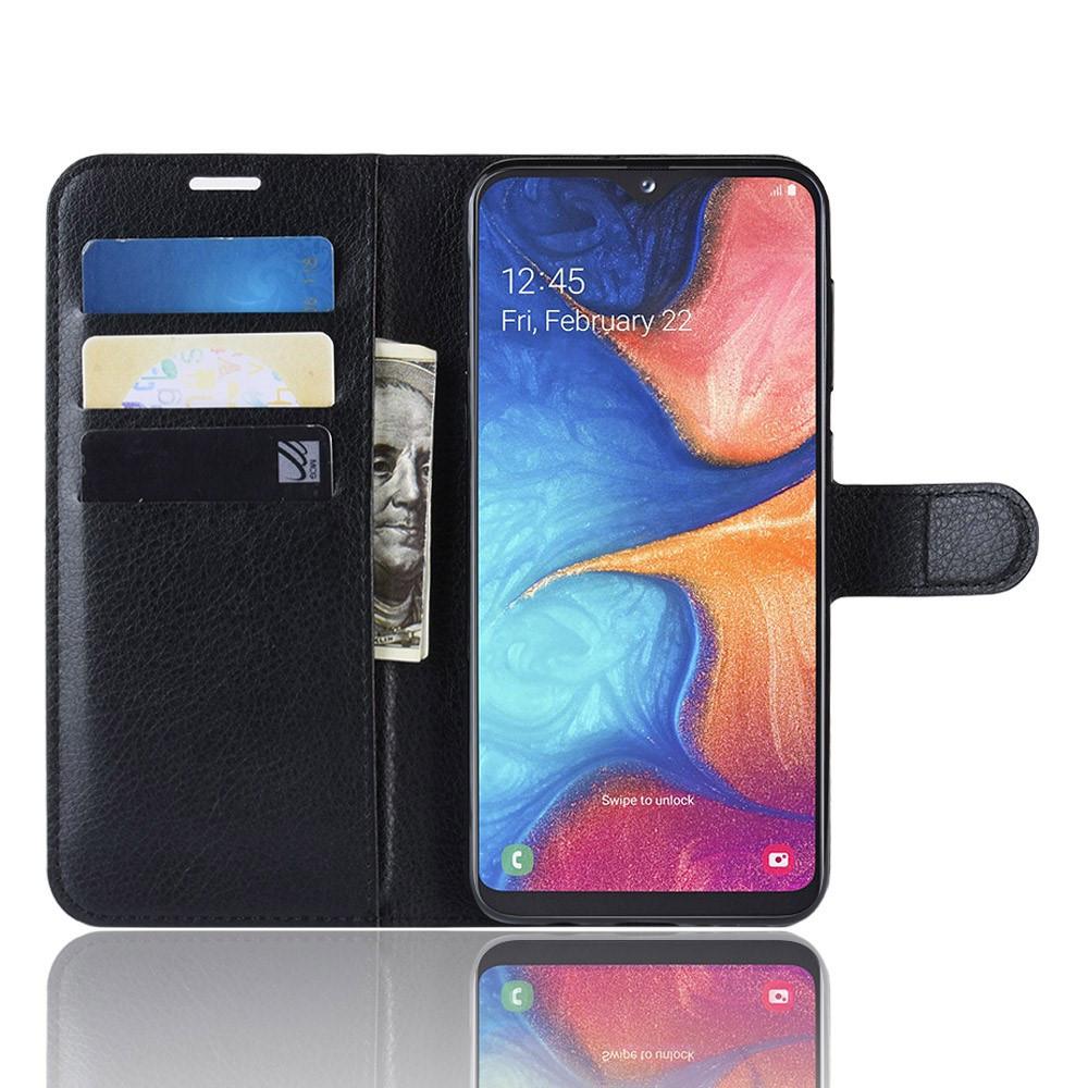 Cover-Discount  Galaxy A20E - Etui en Cuir Coque avec Poches pour Cartes 