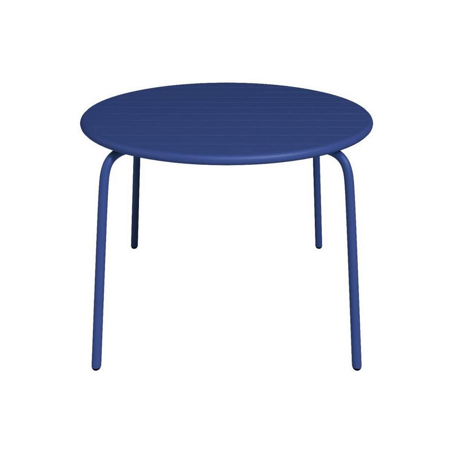 Vente-unique Table ronde de jardin en métal MIRMANDE  