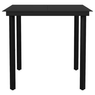 VidaXL Table de salle à manger de jardin acier  