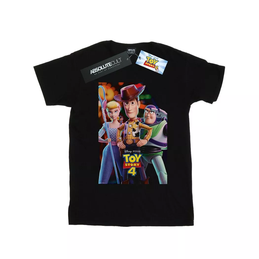 Disney - Toy Story 4 TShirt, für Damen, Schwarz, Größe XL