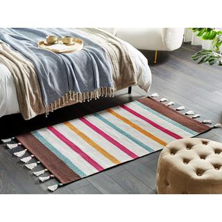 Beliani Tapis en Coton Traditionnel HISARLI  