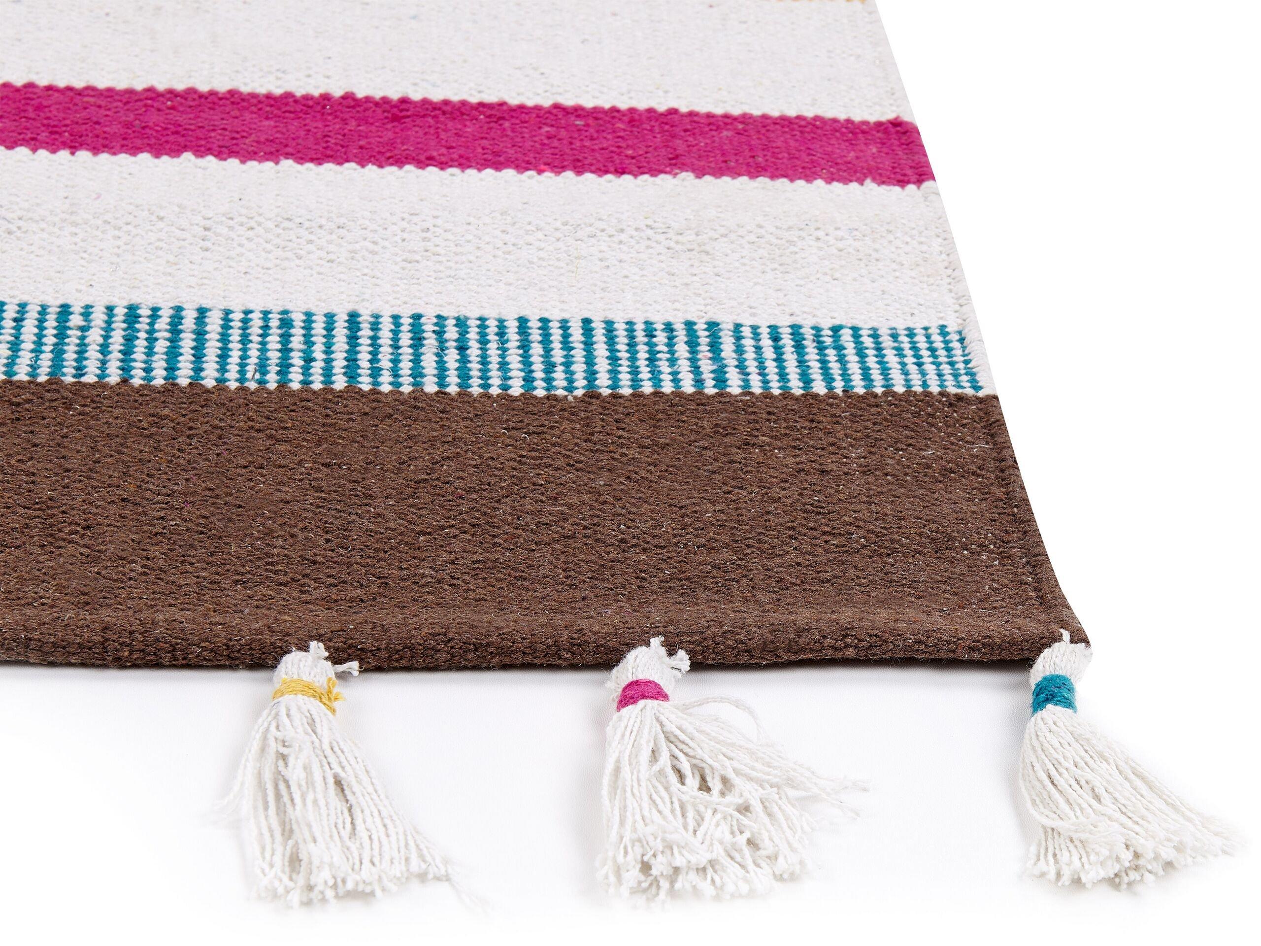 Beliani Tapis en Coton Traditionnel HISARLI  