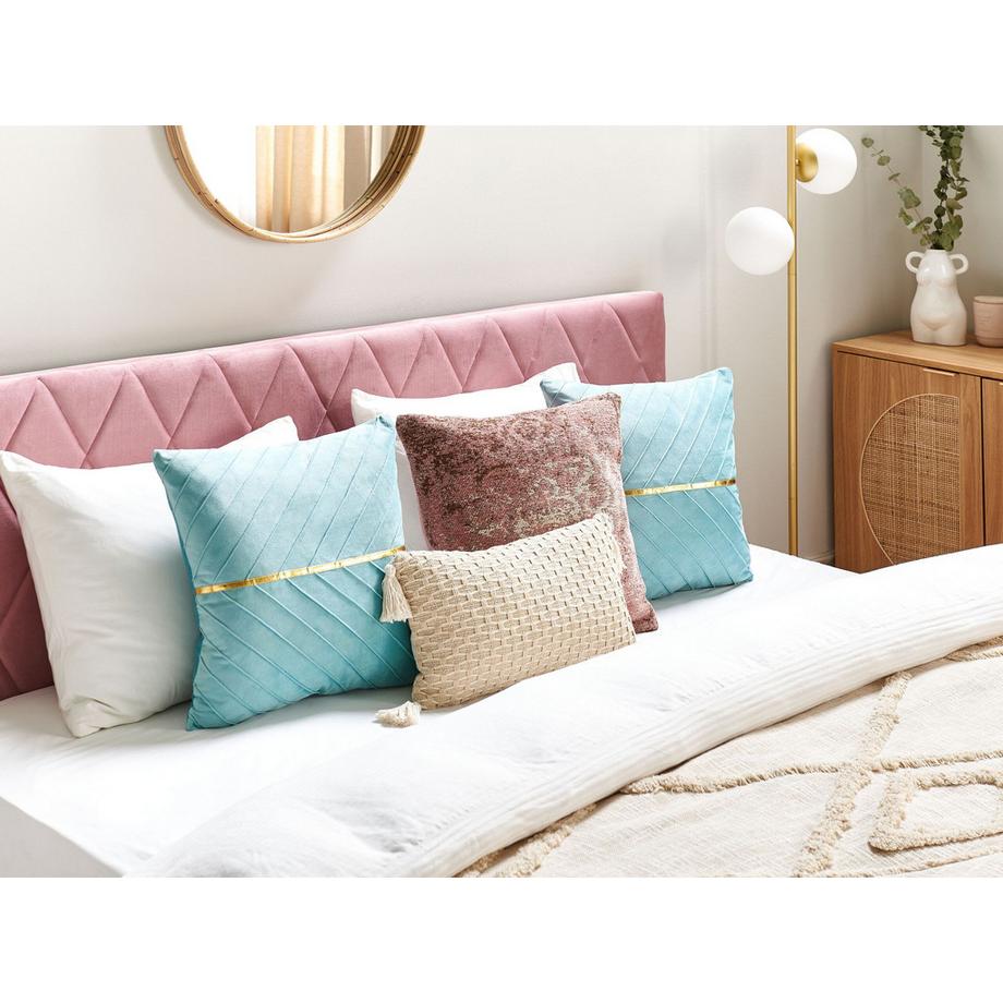 Beliani Dekokissen 2er Set aus Polyester  CONEFLOWER  