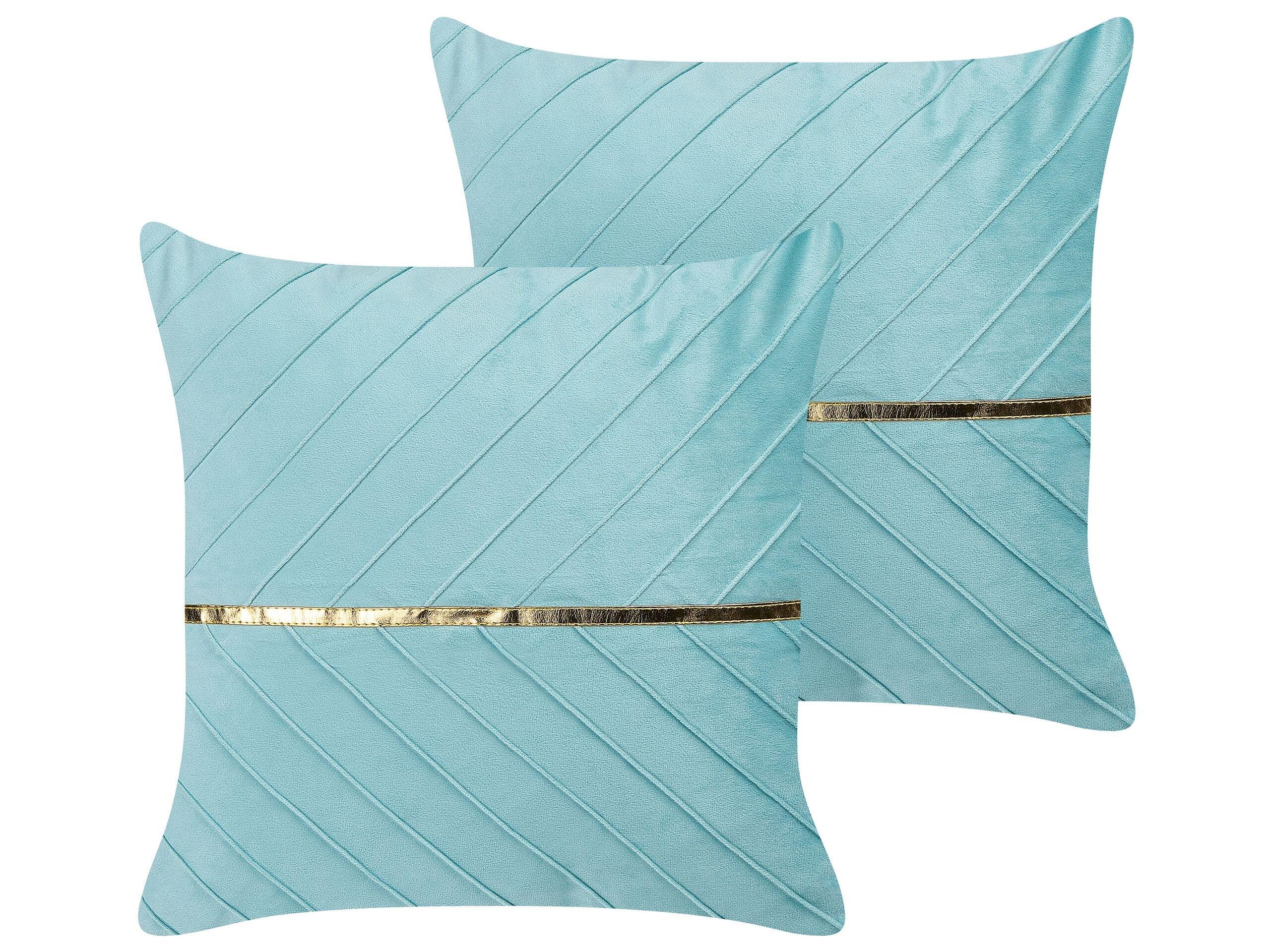 Beliani Lot de 2 coussins en Polyester Glamour CONEFLOWER  