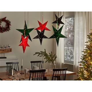 Beliani Wanddekoration 2er Set aus Papier Modern MOTTI  