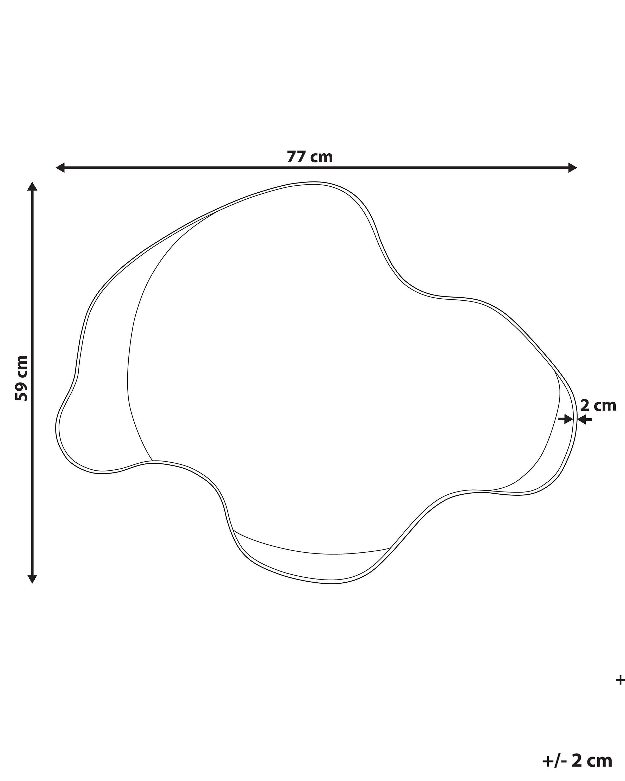 Beliani Miroir en Métal Moderne MELUN  