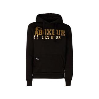 BOXEUR DES RUES Felpa con cappuccio Black Gold  