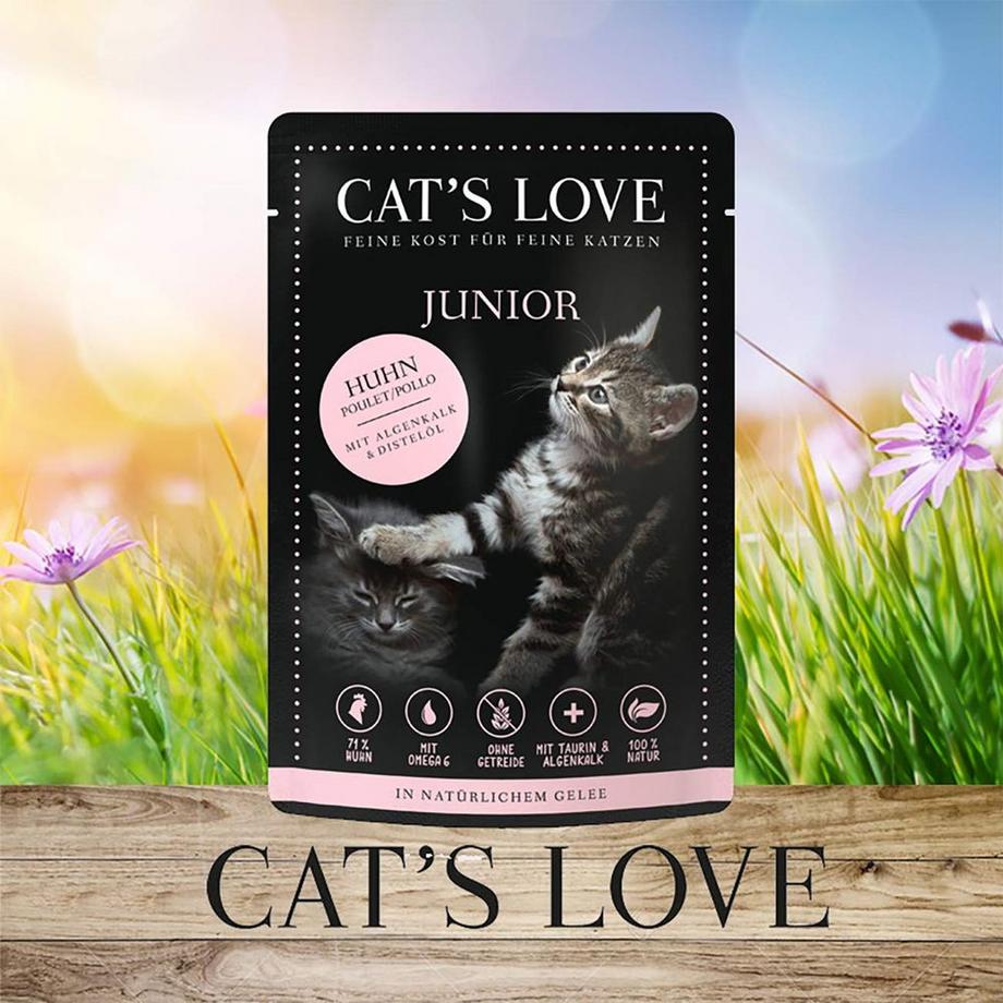 Cat's Love  Junior Huhn, 85g 