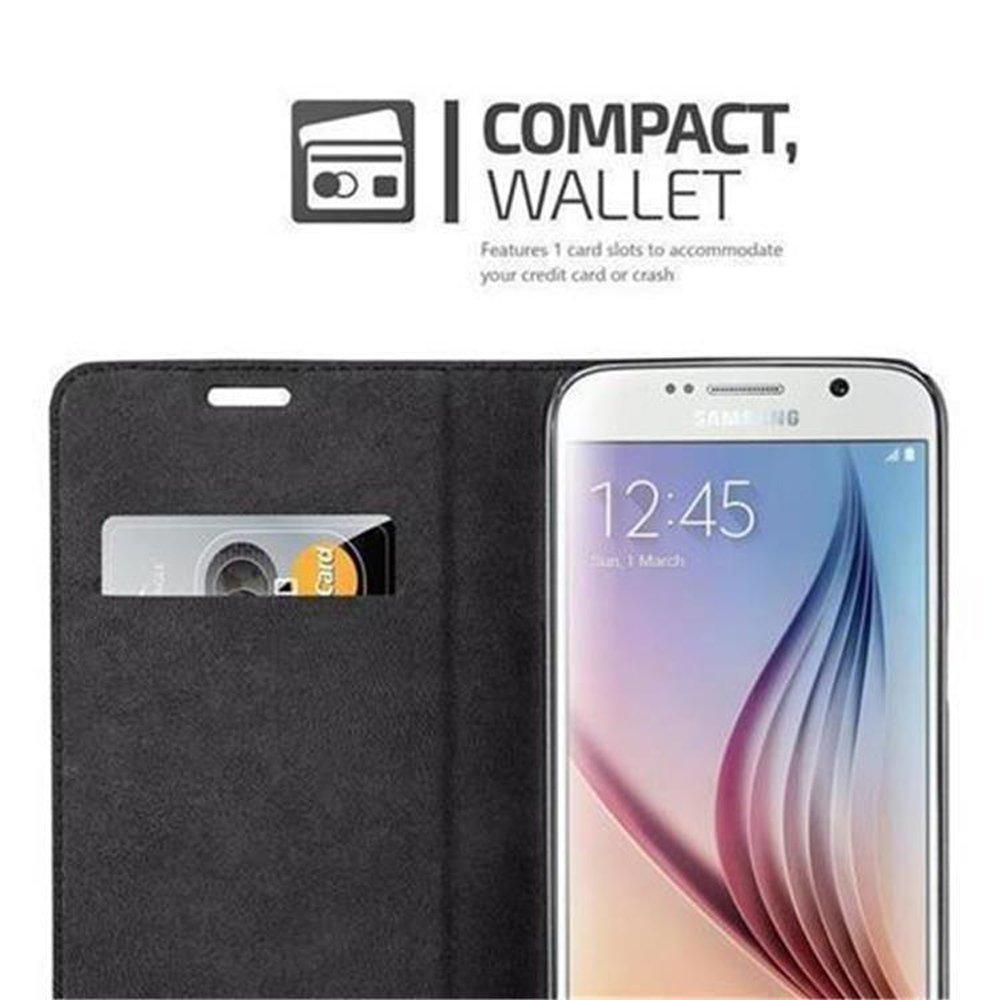 Cadorabo  Housse compatible avec Samsung Galaxy S6 - Coque de protection avec fermeture magnétique, fonction de support et compartiment pour carte 