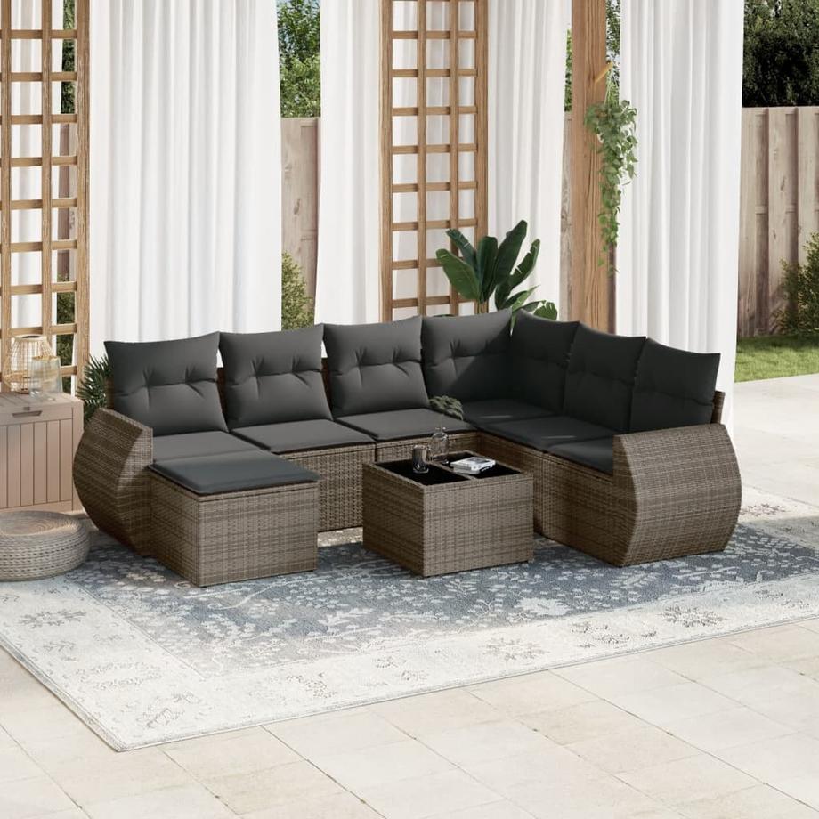 VidaXL Garten sofagarnitur poly-rattan  