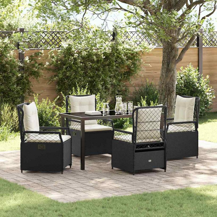 VidaXL Set da Pranzo per Giardino Polyrattan  