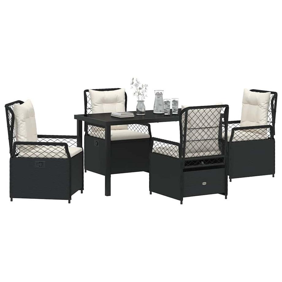 VidaXL Set da Pranzo per Giardino Polyrattan  