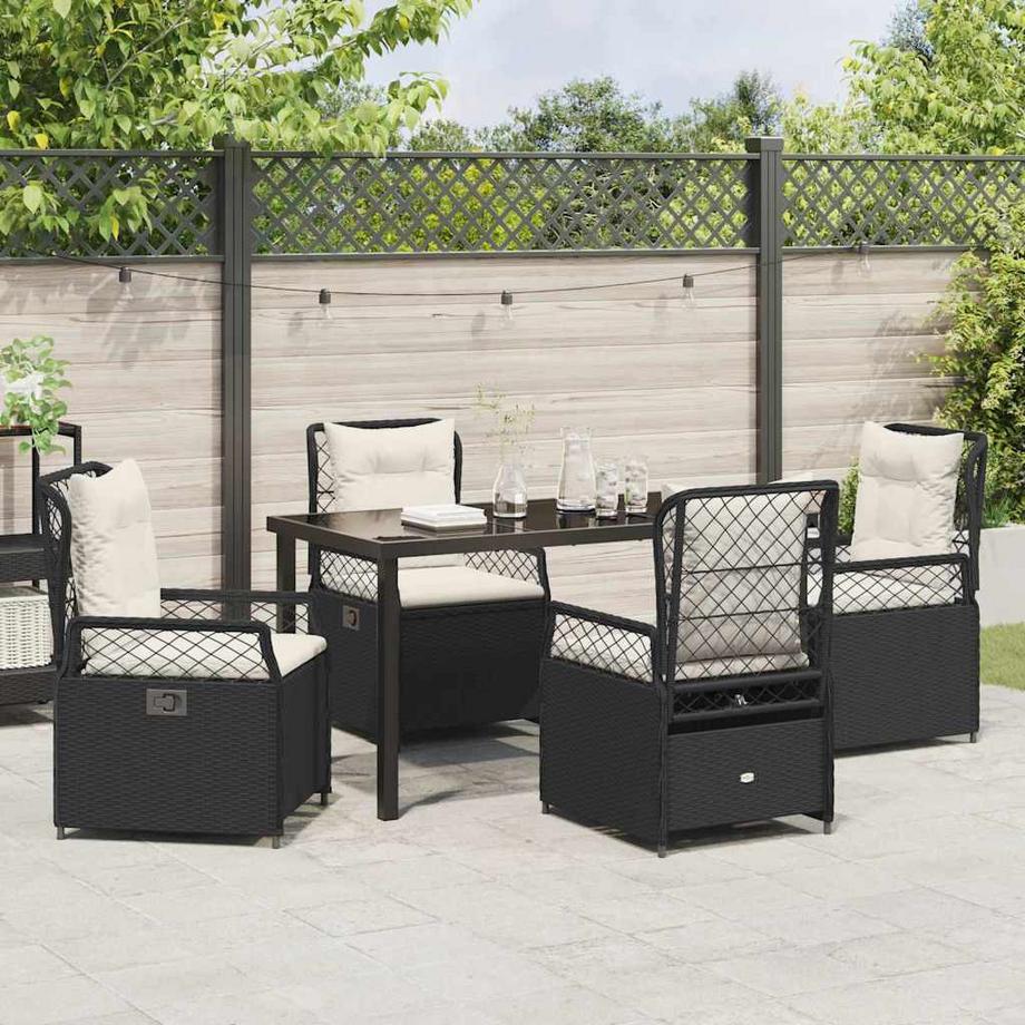 VidaXL Set da Pranzo per Giardino Polyrattan  