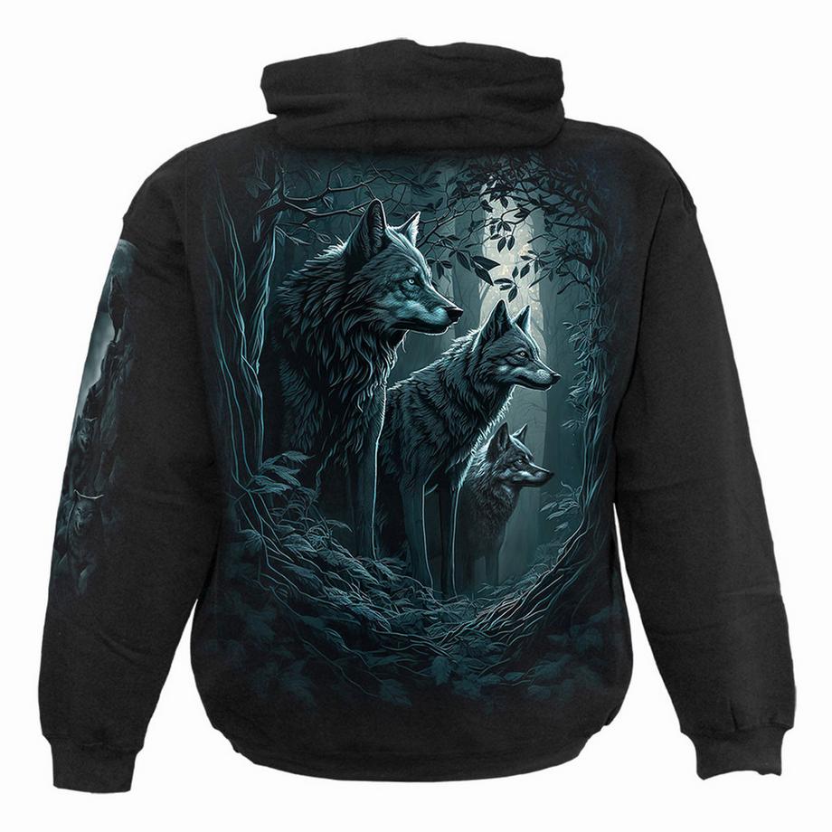 Spiral Forest Guardians Felpa Con Cappuccio Stampa Posteriore  