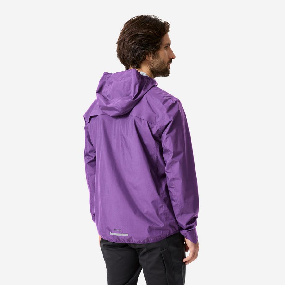 ROCKRIDER  Veste imperméable vélo VTT manches longues, compacte 500 violet 