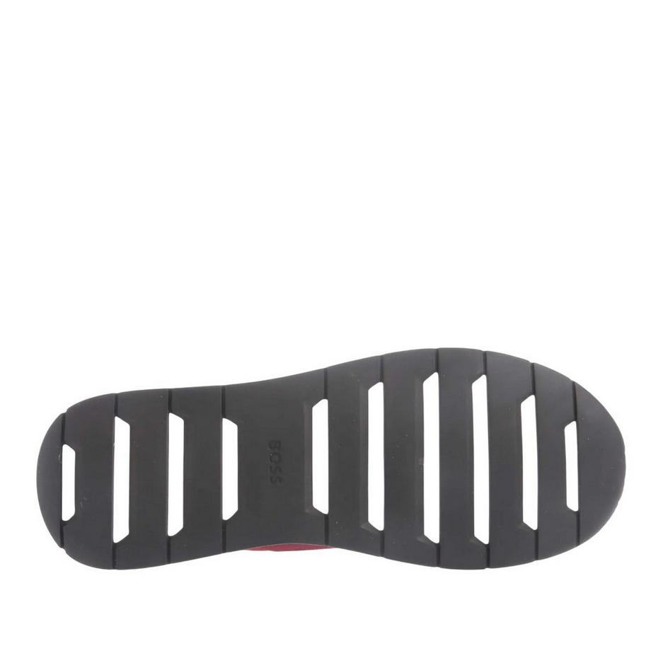 BOSS Titanium Wildleder Panel Sneaker  