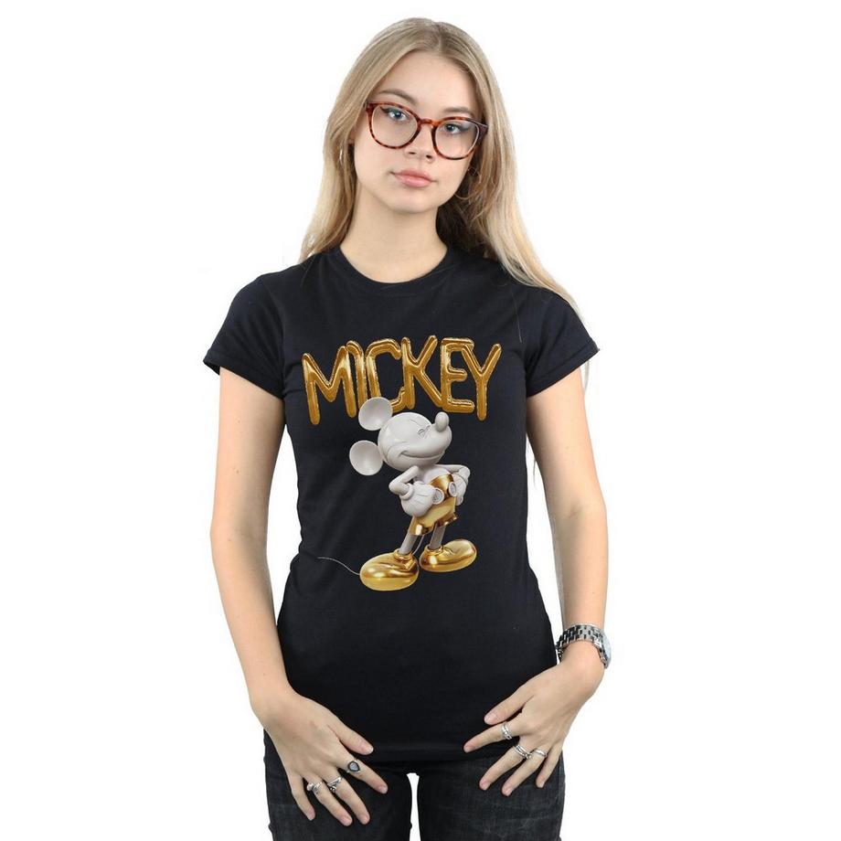 Disney Mickey Mouse T-Shirt Palloncino Oro  