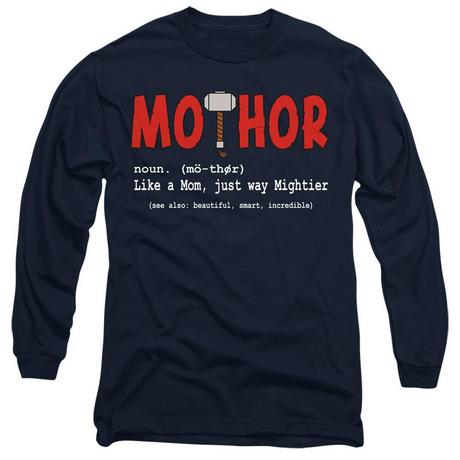 THOR Mo Grafikdruck Langarm T-Shirt  