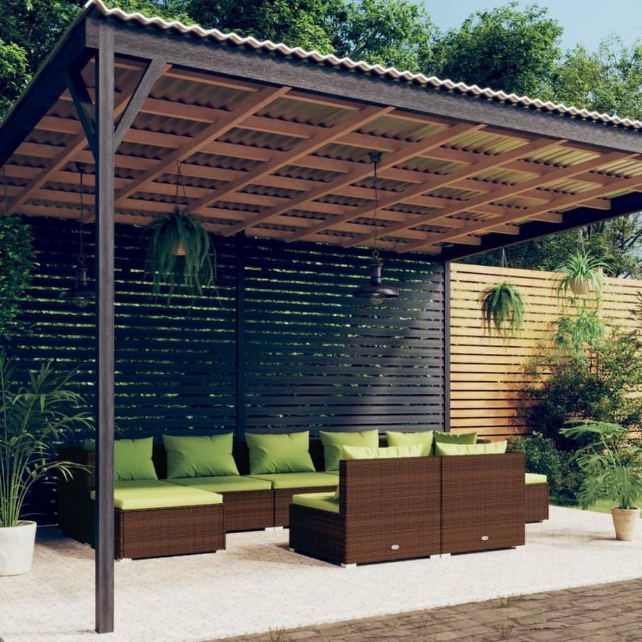VidaXL Garten-lounge-set poly-rattan  