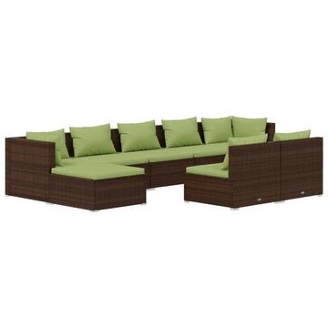 set lounge giardino Polirattan