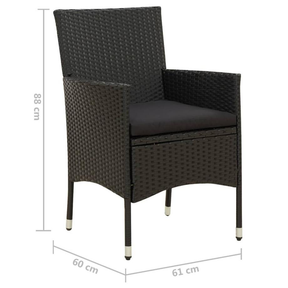 VidaXL Gartenstuhl poly-rattan  