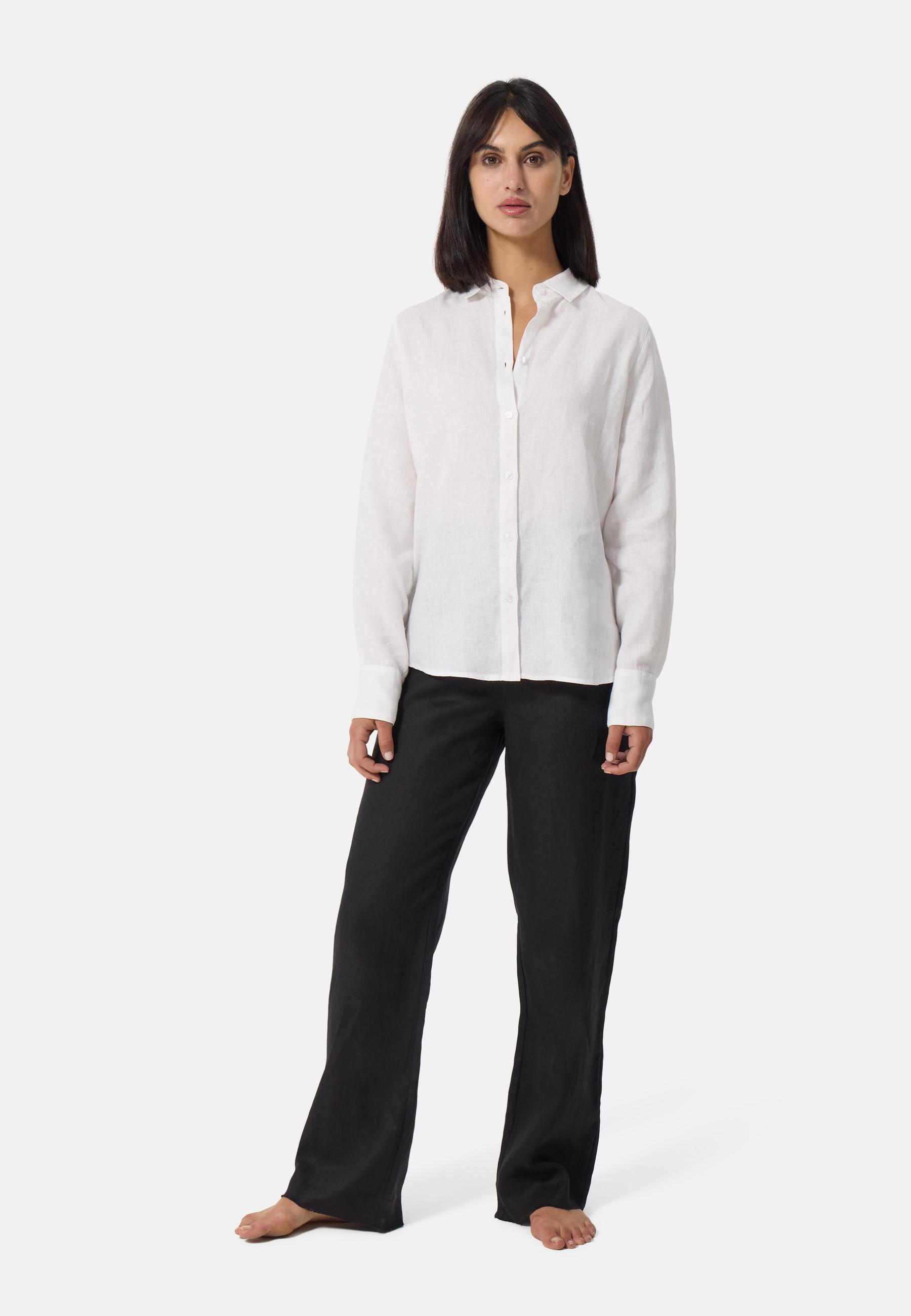 CASH-MERE.CH Leinen Lange Hose  